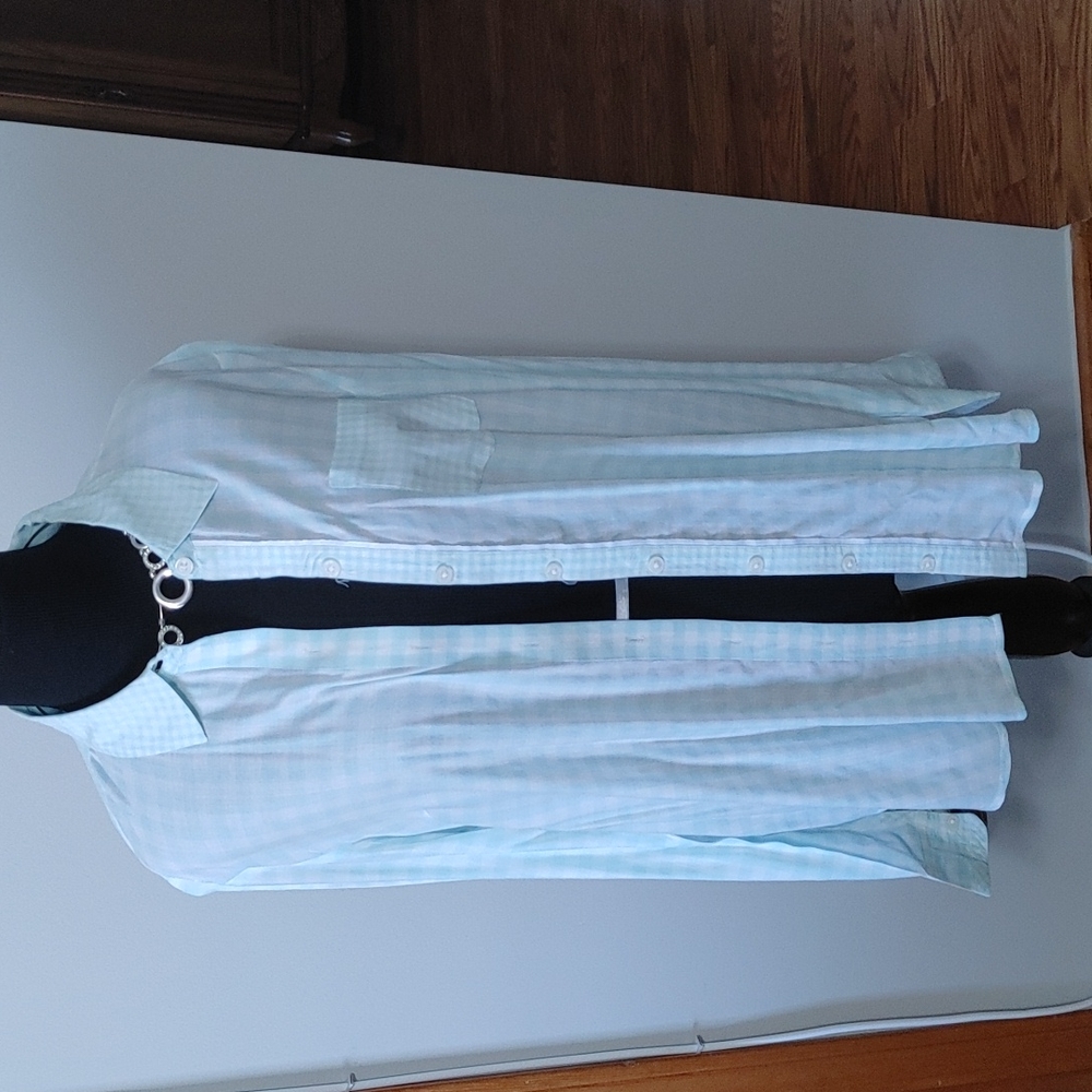 Mint green long sleeve shirt